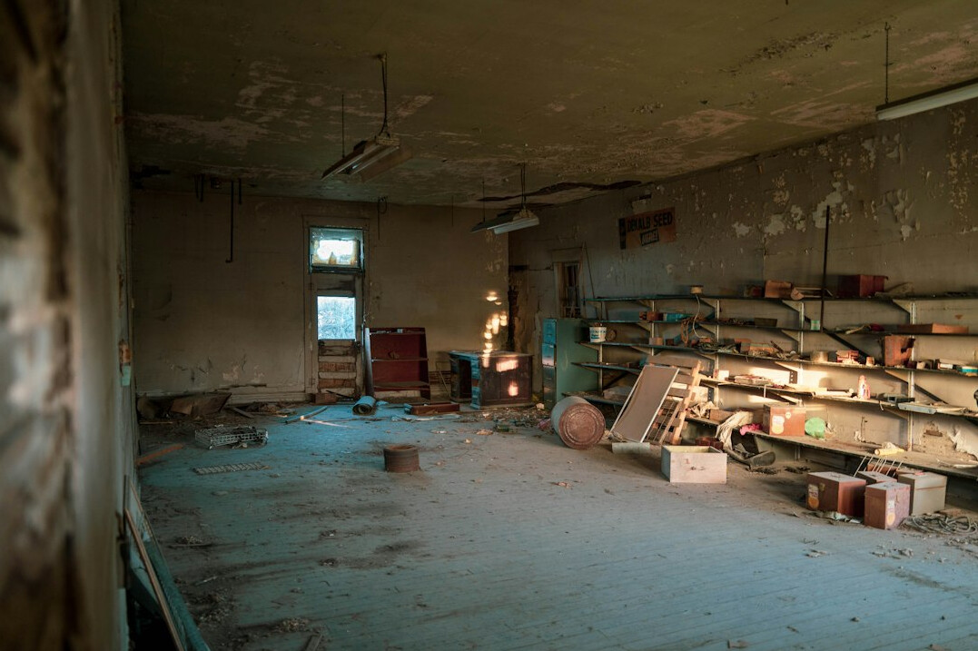 haunted abandoned room interior